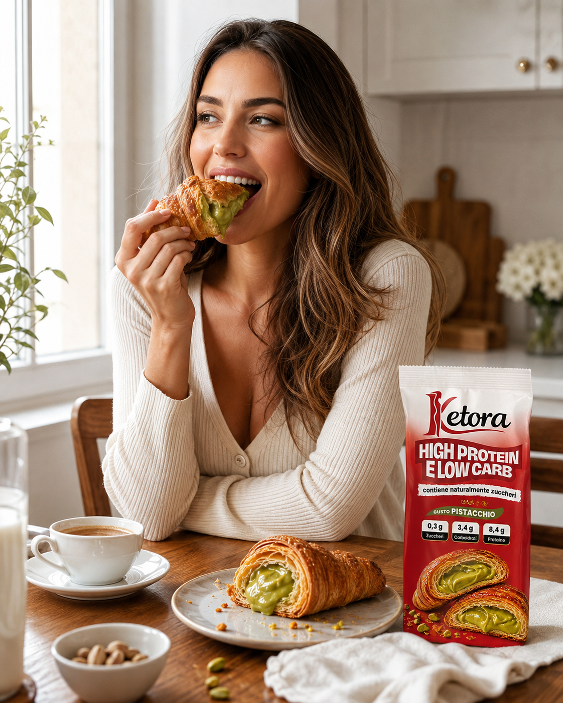 Croissant Keto-Protein Pistacchio 50g