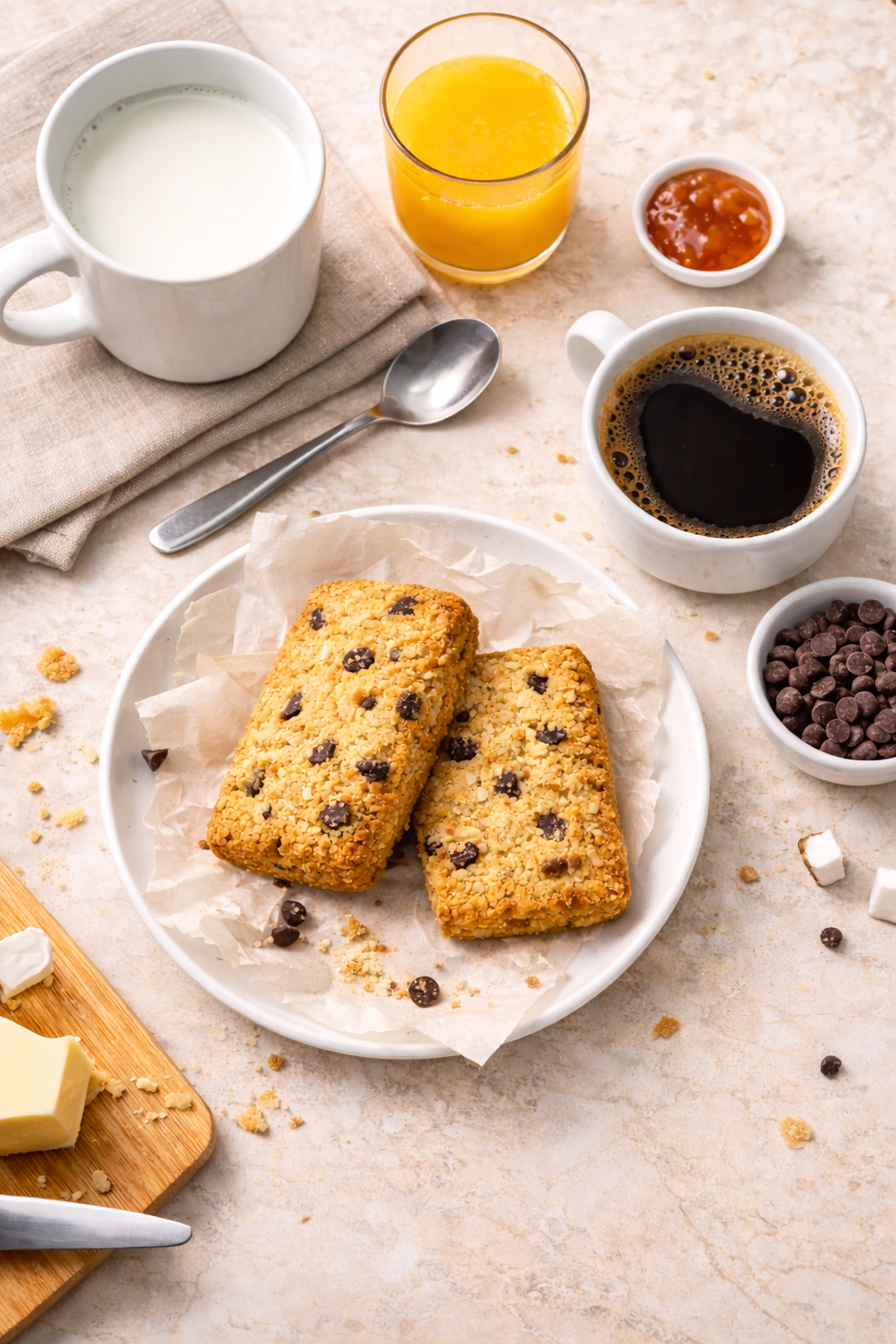 5 Confezioni Biscotti al Cocco e gocce di Cioccolato Fondente 50g