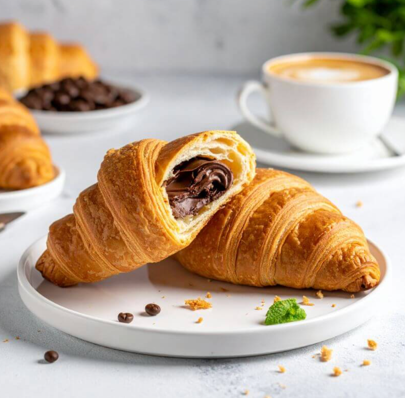 5 Croissant Keto-Protein al Cioccolato 50g