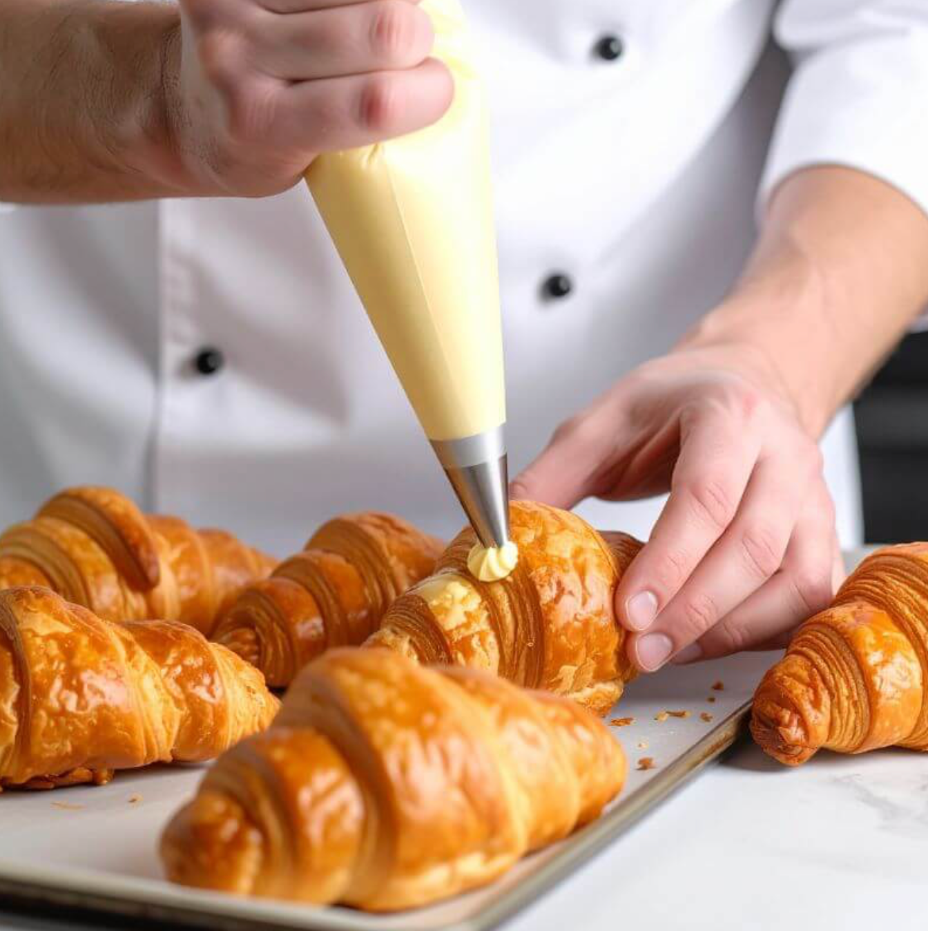 5 Croissant Keto-Protein Crema 50g