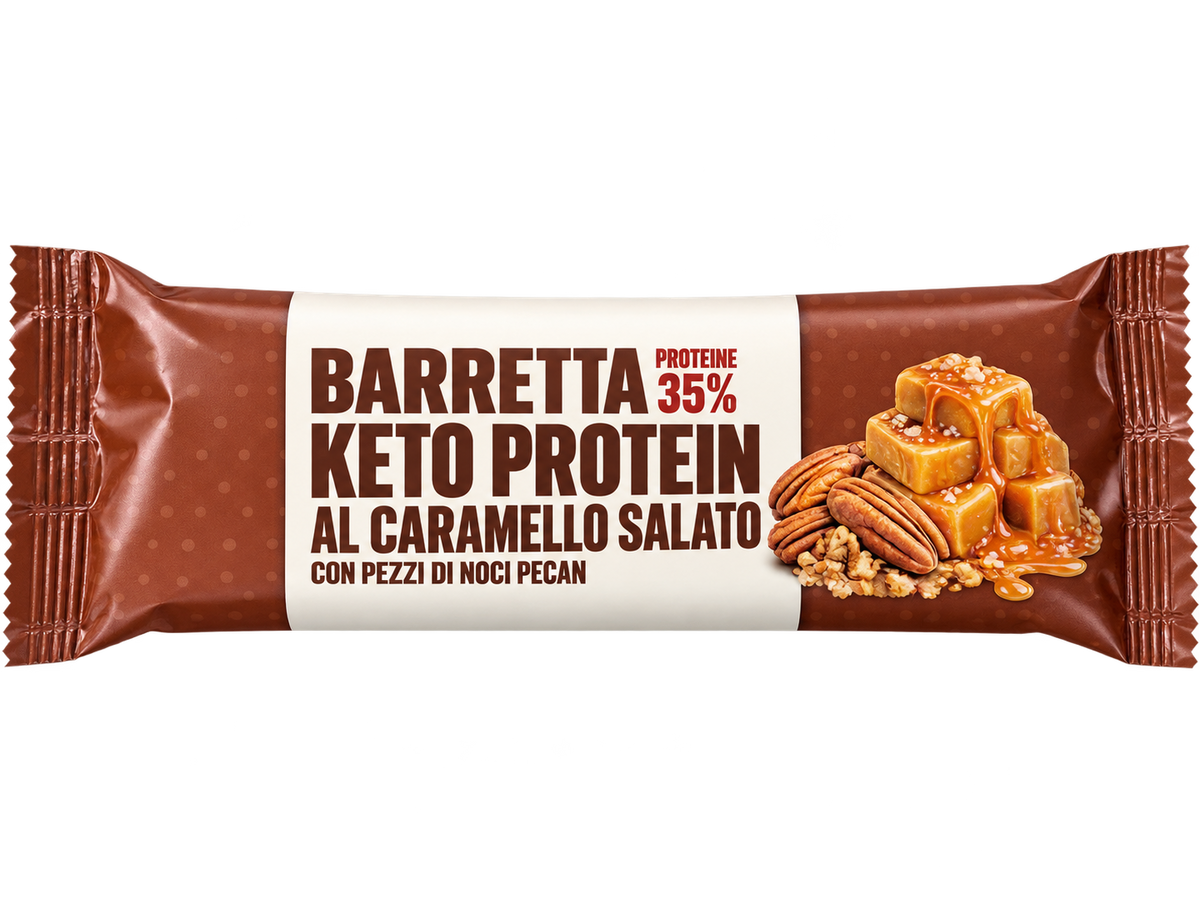 Barretta Keto-Protein al Caramello Salato 50g