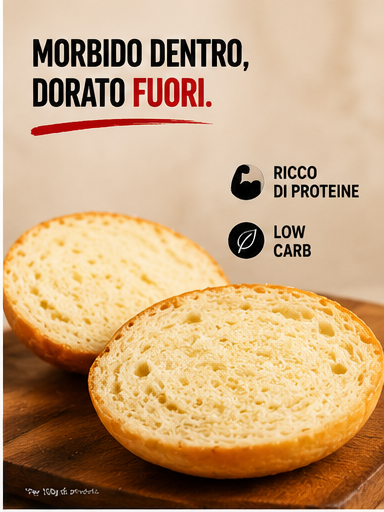 Burger Bun Keto-Proteico 50g – Hamburger completo | KETORA