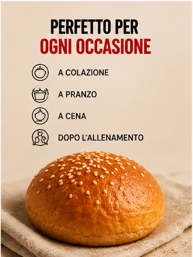 Burger Bun Keto-Proteico 50g – Dettaglio | KETORA