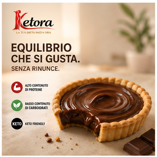 Crostatina Keto-Proteica al Cioccolato – Dettaglio 2 | KETORA