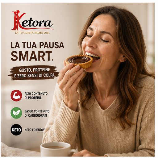 Crostatina Keto-Proteica al Cioccolato – Vista | KETORA